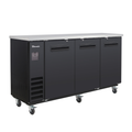 Blue Air BLNBB-72B-HC 3-Door Narrow Back Bar Cooler