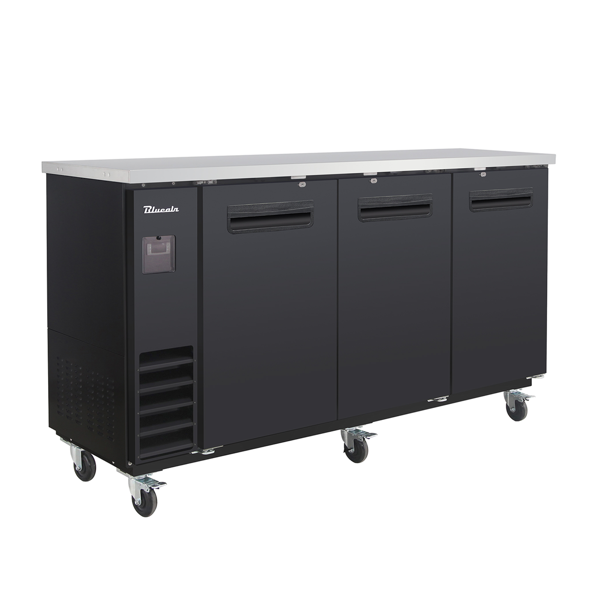 Blue Air BLNBB-72B-HC 3-Door Narrow Back Bar Cooler