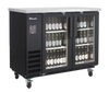 Blue Air BLNBB-48BG-HC 2-Door Back Bar Cooler - Narrow Depth