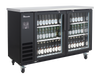 Blue Air BLNBB-60BG-HC 2-Door Back Bar Cooler - Narrow Depth