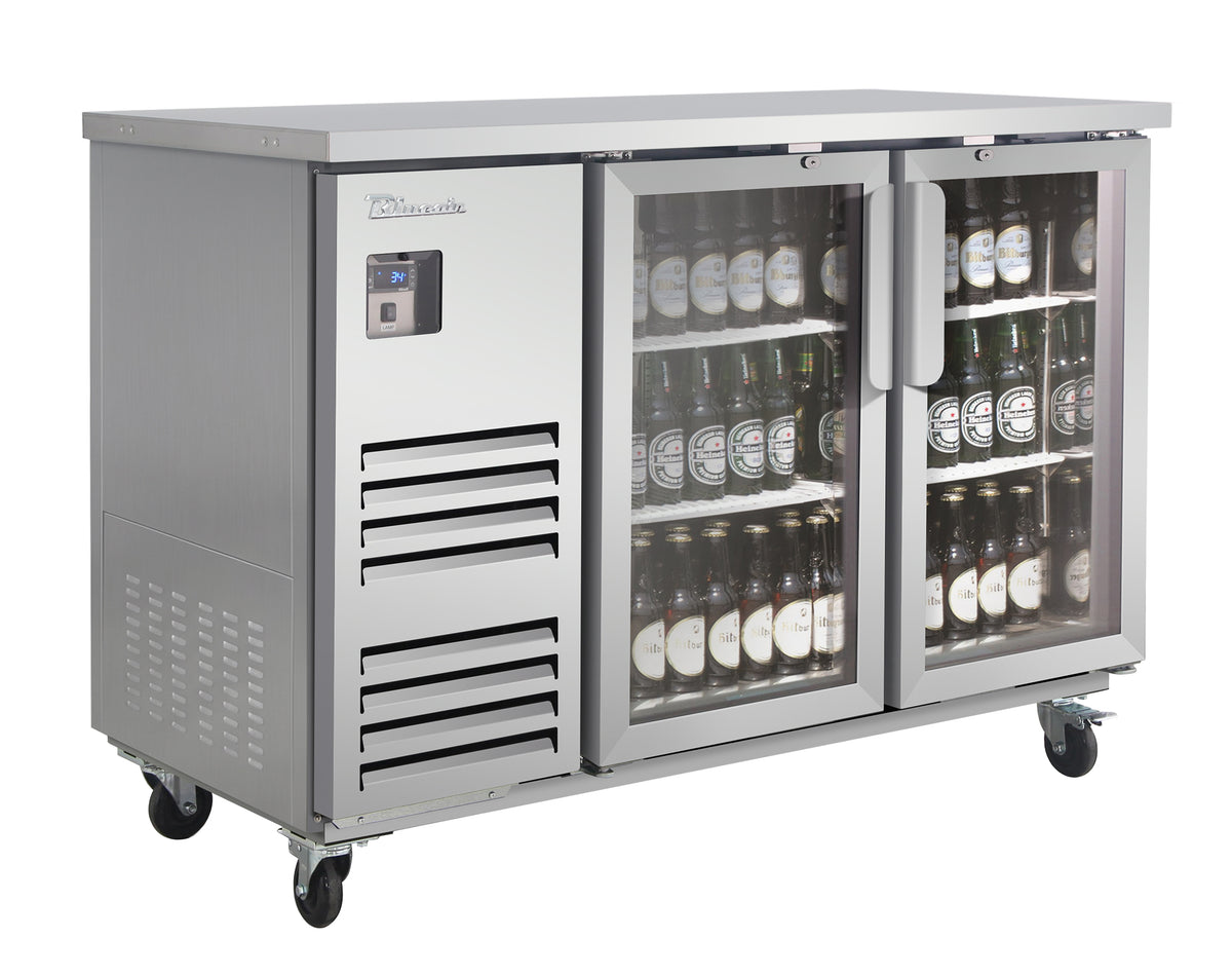 Blue Air BLBB59-2SG-HC 2-Door Glass Door Back Bar Cooler