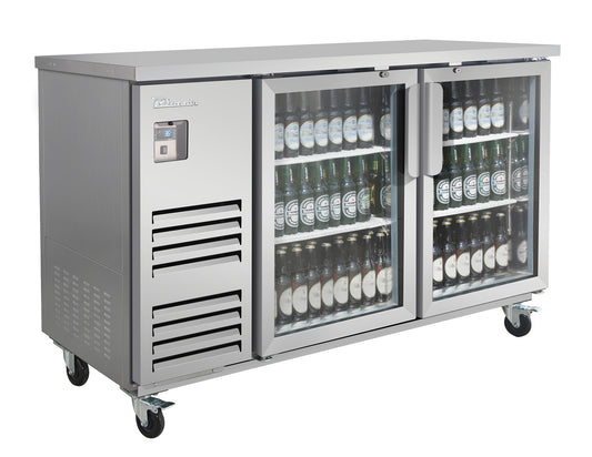 Blue Air BLBB69-3SG-HC 2-Door Glass Door Back Bar Cooler