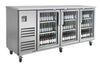 Blue Air BLBB90-4SG-HC 3-Door Glass Door Back Bar Cooler