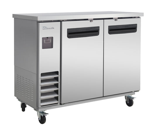 Blue Air BLNBB-48S-HC 2-Door Back Bar Cooler - Narrow Depth