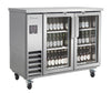 Blue Air BLNBB-48SG-HC 2-Door Back Bar Cooler - Narrow Depth