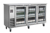 Blue Air BLNBB-72SG-HC 3-Door Back Bar Cooler - Narrow Depth