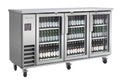 Blue Air BLNBB-72SG-HC 3-Door Back Bar Cooler - Narrow Depth