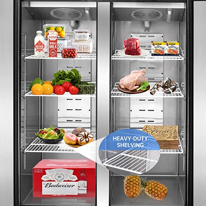 WESTLAKE WK-48RF 48" 2-Door Refrigerator Freezer Combo, 36 Cu.ft