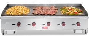 WESTLAKE EGG-60S Gas Griddle 60" 5-Burner 150,000 BTU Stainless Steel
