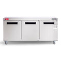 WESTLAKE WKTF-72B Undercounter Freezer 72" 3-Door 17.7 Cu.ft Stainless Steel