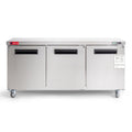 WESTLAKE WKTR-72B Undercounter Refrigerator 72" 3-Door 17.7 Cu.ft Stainless Steel