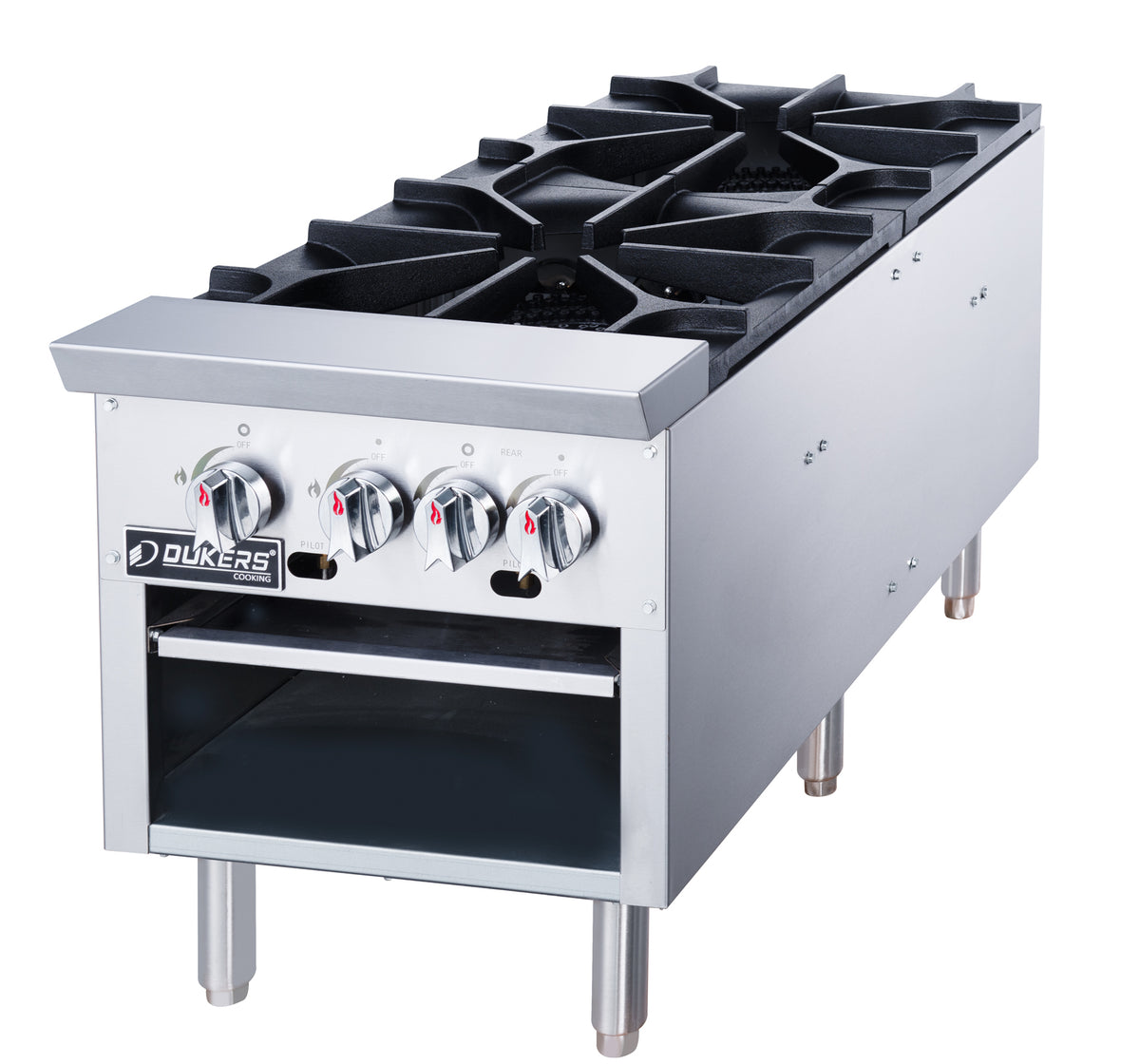 DUKERS DCSPA2 Double Burner Stock Pot Range
