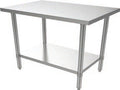 MET-WT-2472 72-Inch Stainless Steel Work Table, 24-Inch Deep