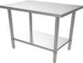 MET-WTH-2430 30-Inch Stainless Steel Work Table, 24-Inch Deep Heavy Duty
