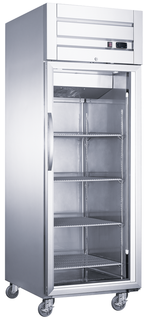 Dukers D28AR-GS1 single glass door reach-in refrigerator
