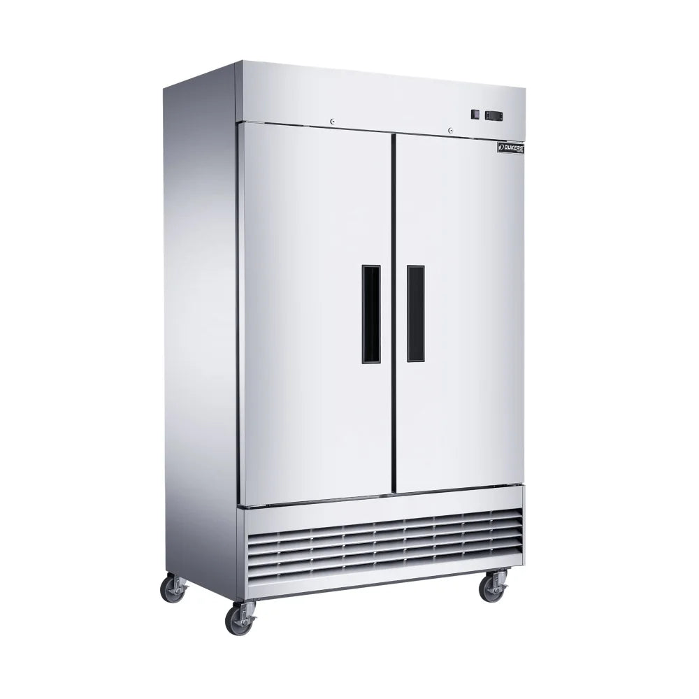 DUKERS D47EF Double Door Shallow Depth Reach In Freezer, Bottom Mount Compressor