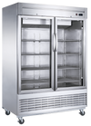 Dukers D55F-GS2 double glass door bottom mount reach-in freezer
