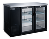 Dukers DBB48-H2 double hinged door back bar cooler