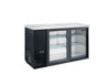 Dukers DBB60-S2 double sliding door back bar cooler