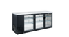 Dukers DBB72-H3 three hinged door back bar cooler