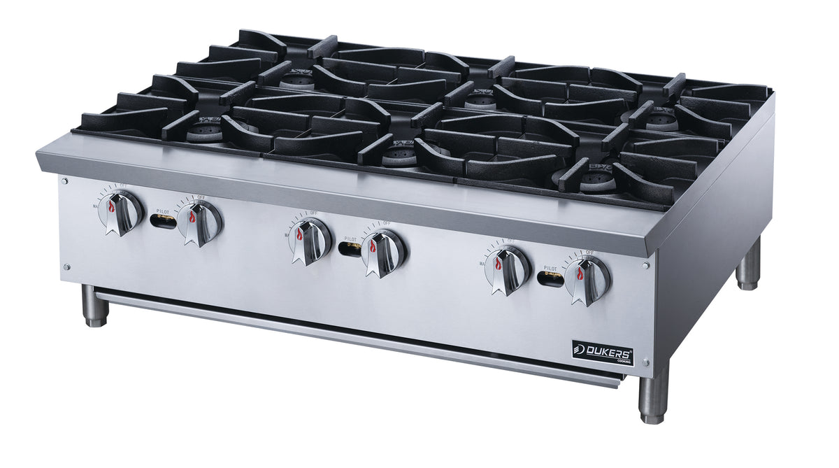 DUKERS DCHPB36 Six Burner Hot Plate