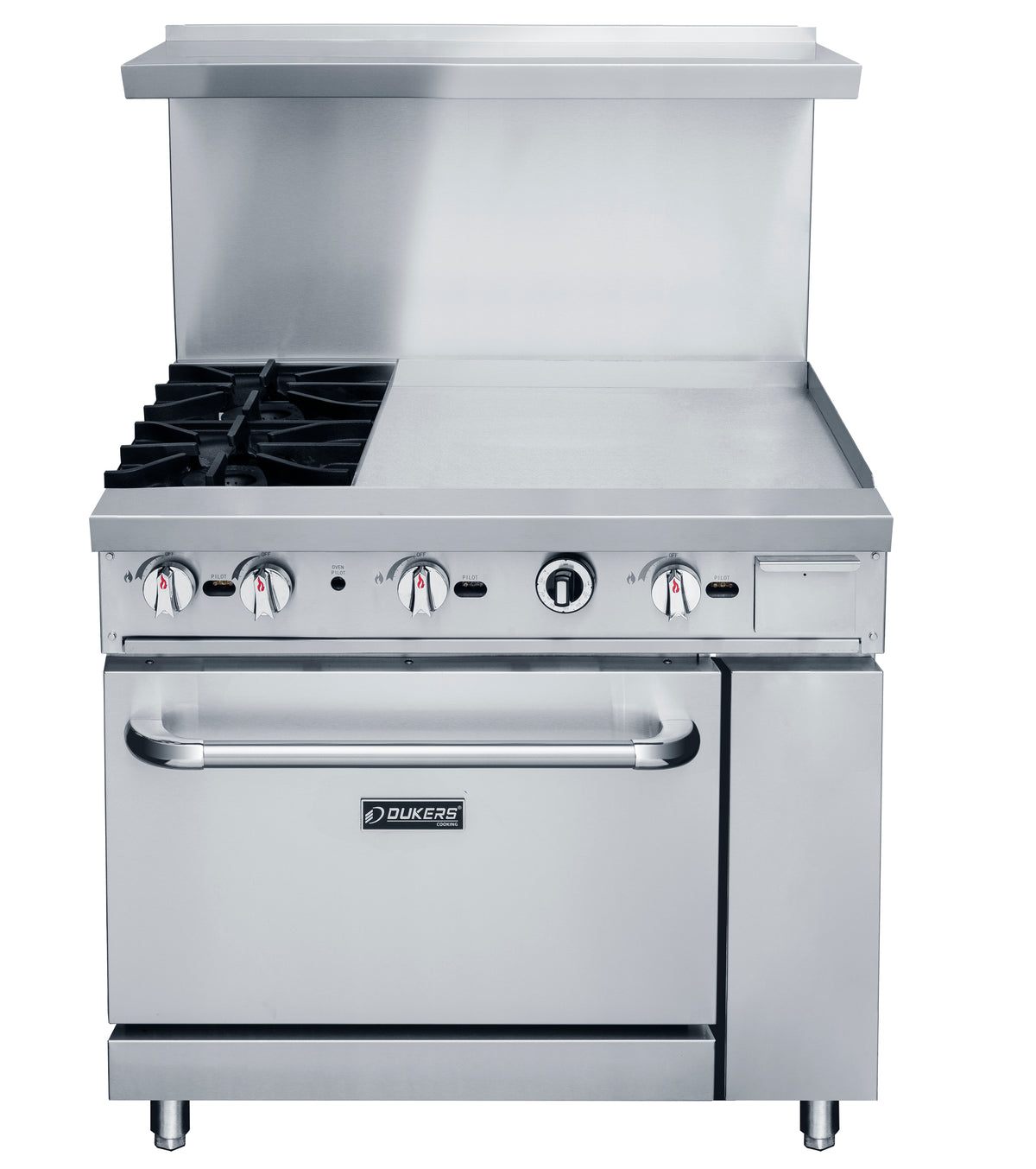 DUKERS DCR36-2B24GM 36" Mix Top Gas Oven Range