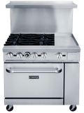 DUKERS DCR36-4B12GM 36" Mix Top Gas Oven Range