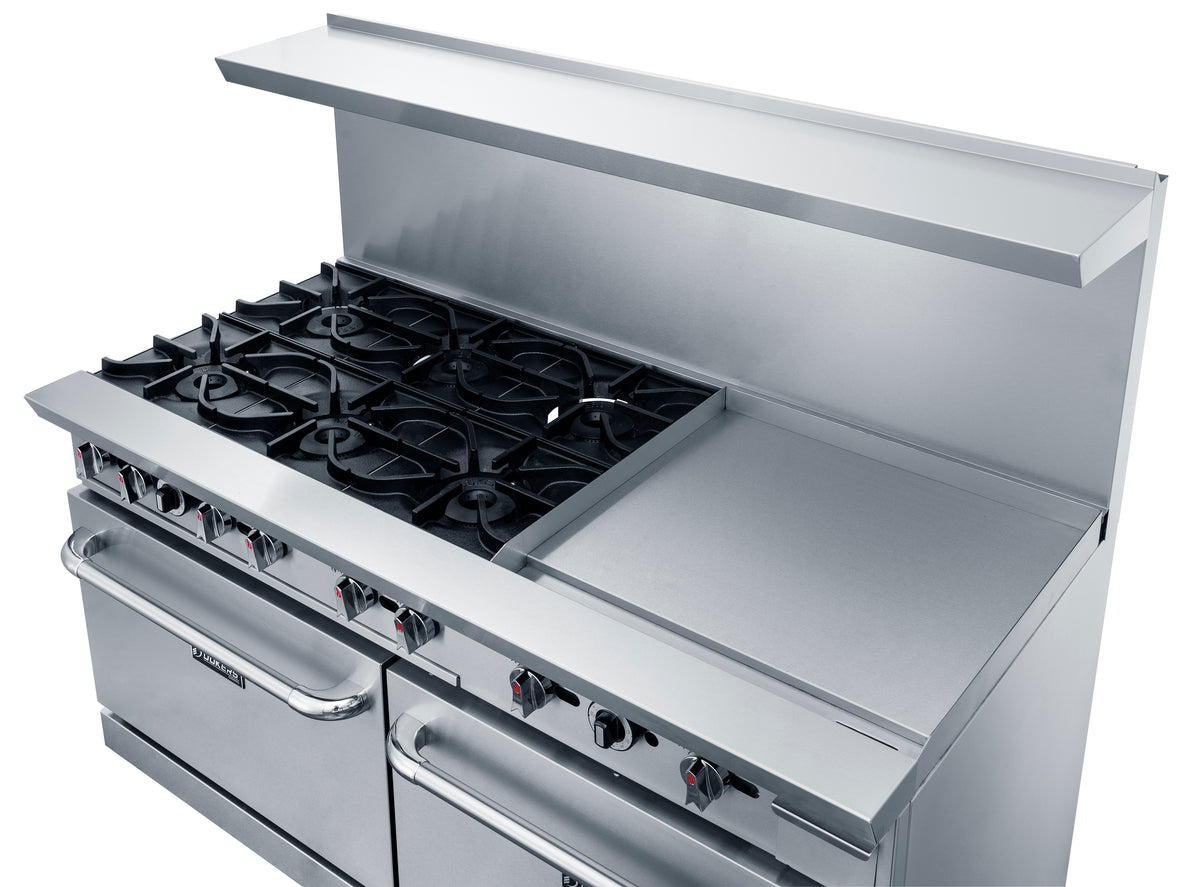 DUKERS DCR60-6B24GM 60" Mix Top Gas Oven Range