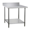 DUKERS DCSTW-3024B 24" x 30" Work Table with Backsplash