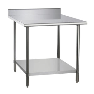 DUKERS DCSTW-3024B 24" x 30" Work Table with Backsplash
