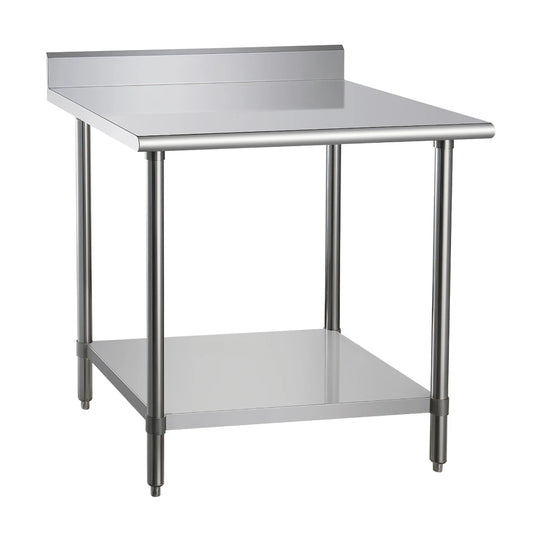 DUKERS DCSTW-3024B 24" x 30" Work Table with Backsplash