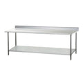 DUKERS DCSTW-3060B 60" x 30" Work Table with Backsplash