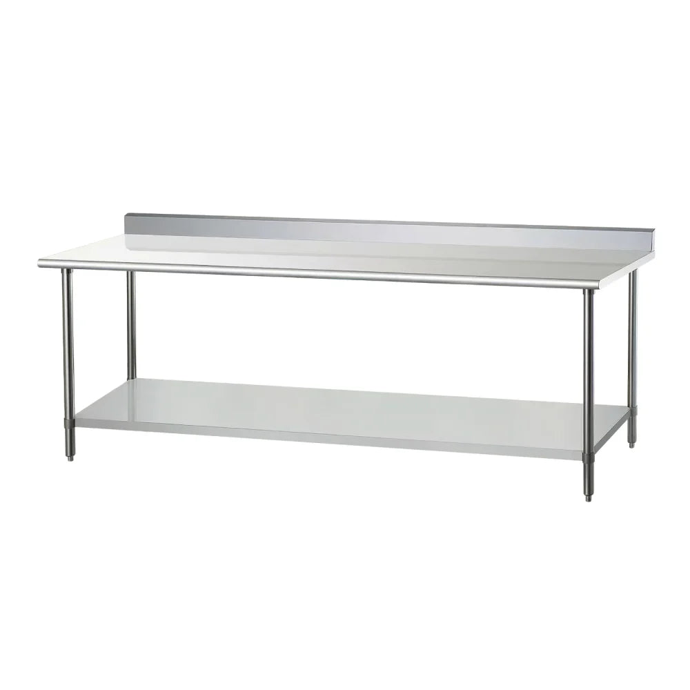DUKERS DCSTW-3060B 60" x 30" Work Table with Backsplash