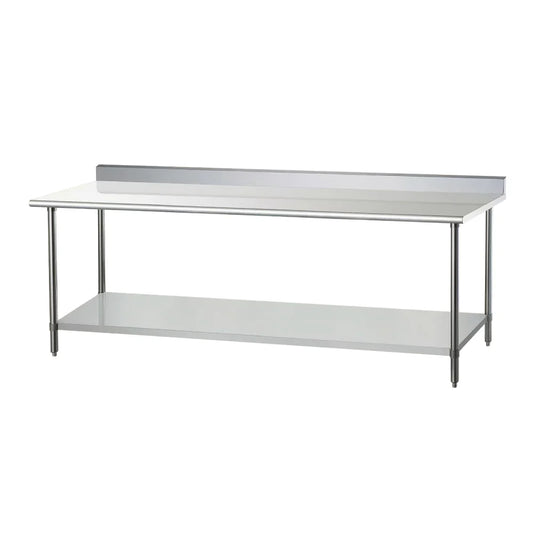 DUKERS DCSTW-3060B 60" x 30" Work Table with Backsplash