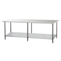 DUKERS DCSTW-3072 72" x 30" Stainless Steel Work Table