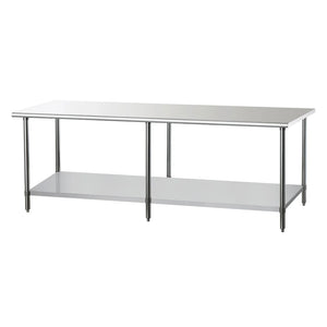 DUKERS DCSTW-3072 72" x 30" Stainless Steel Work Table