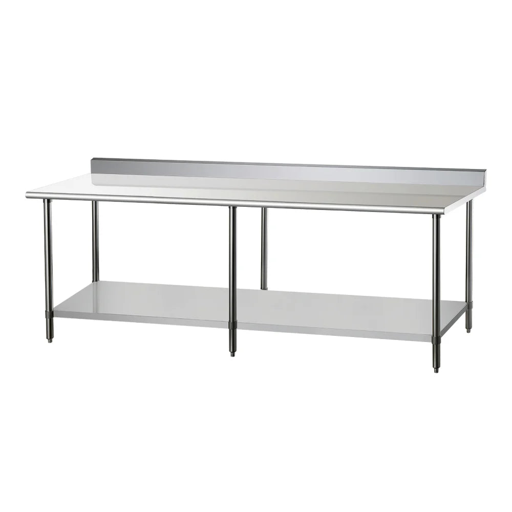 DUKERS DCSTW-3072B 72" x 30" Work Table with Backsplash