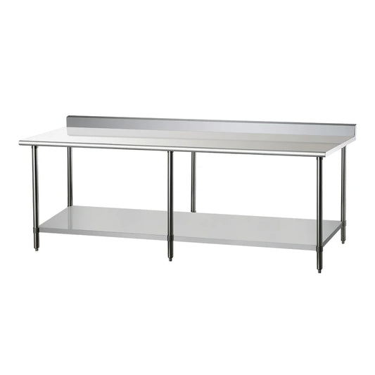 DUKERS DCSTW-3072B 72" x 30" Work Table with Backsplash