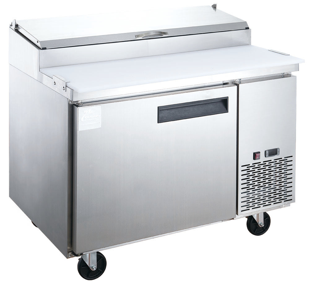 DUKERS DPP44-6-S1 Single Door Pizza Prep Station Refrigerator