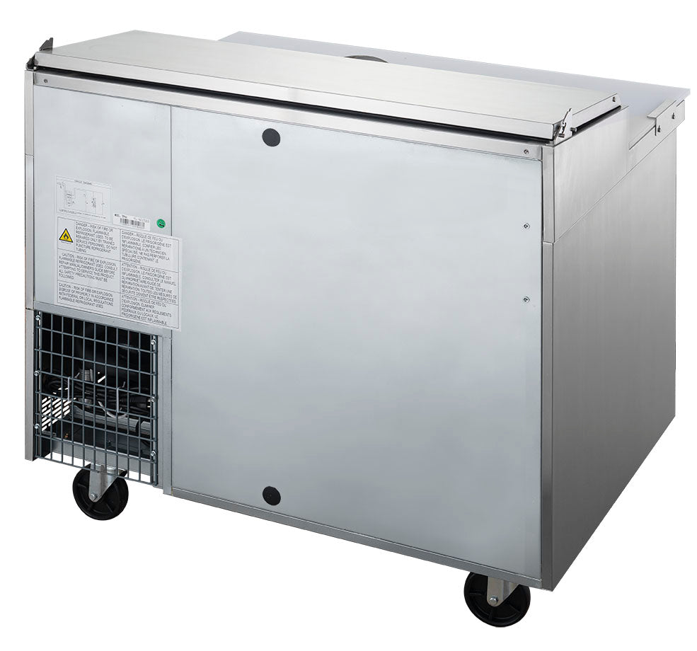 DUKERS DPP44-6-S1 Single Door Pizza Prep Station Refrigerator