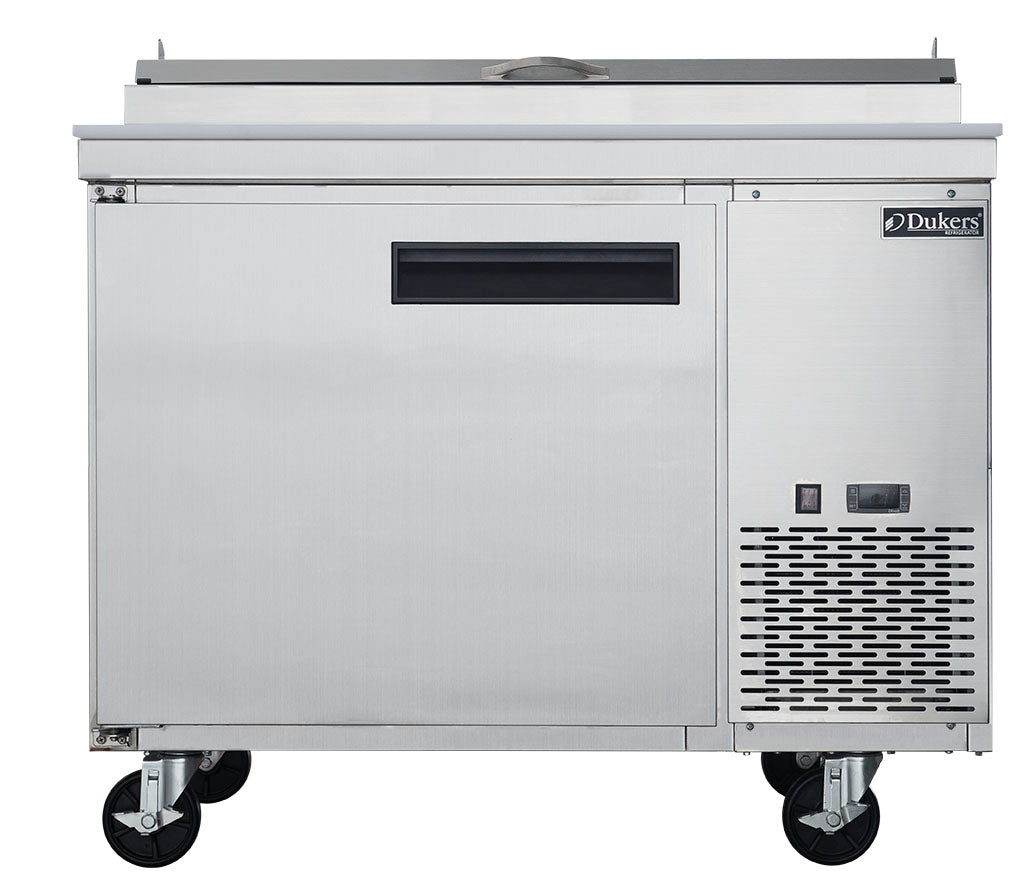 DUKERS DPP44-6-S1 Single Door Pizza Prep Station Refrigerator
