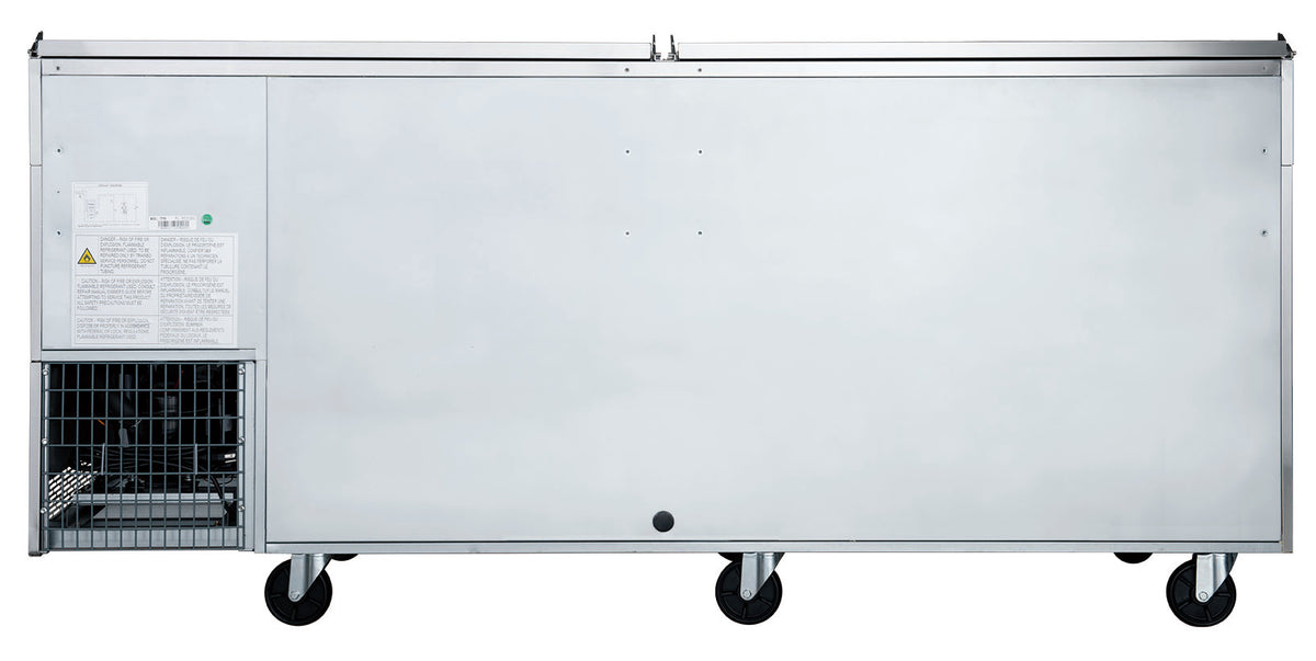 DUKERS DPP90-12-S3 Three Door Pizza Prep Station Refrigerator