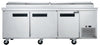 DUKERS DPP90-12-S3 Three Door Pizza Prep Station Refrigerator