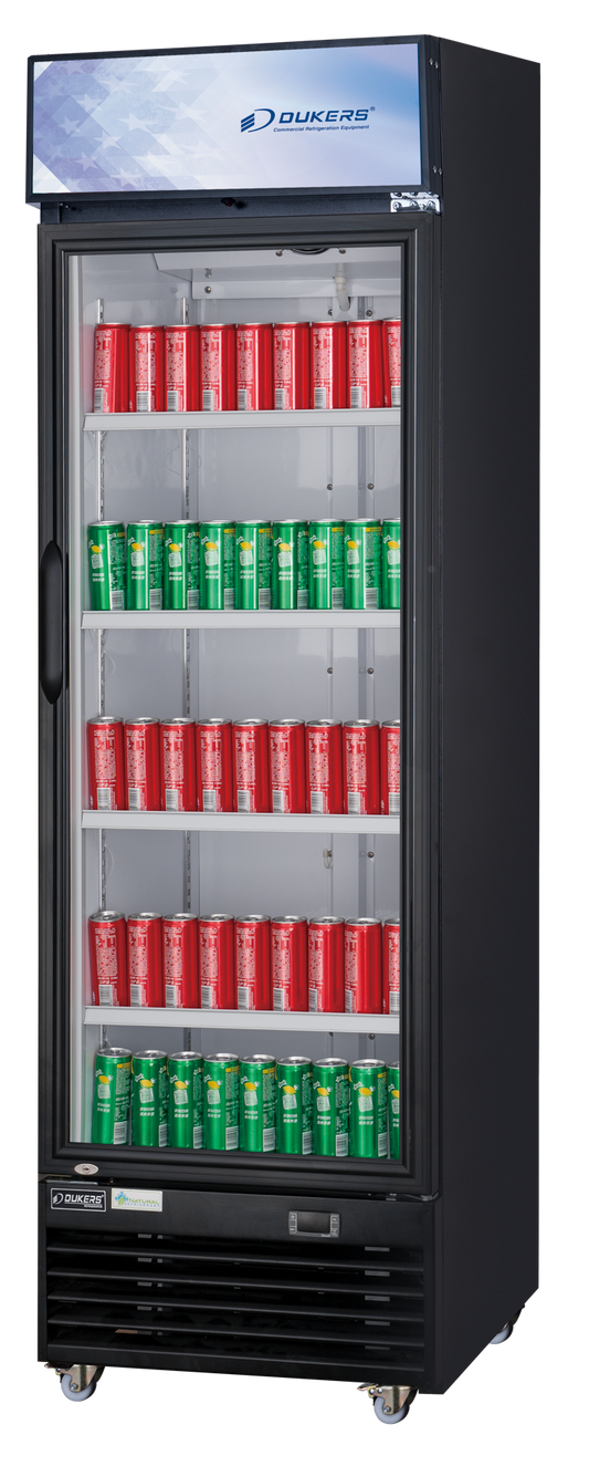 DUKERS DSM-12R Single Door Merchandiser Refrigerator