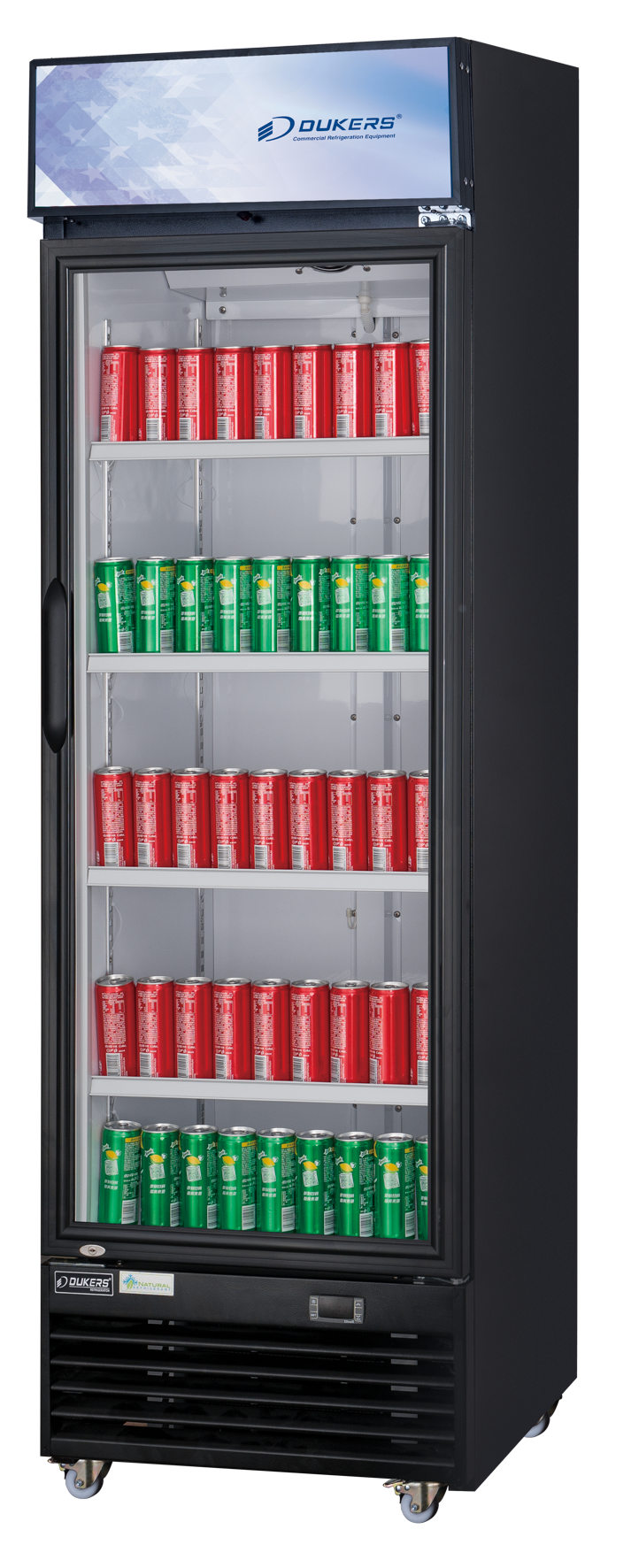 DUKERS LG-430 Single Door Merchandiser Refrigerator