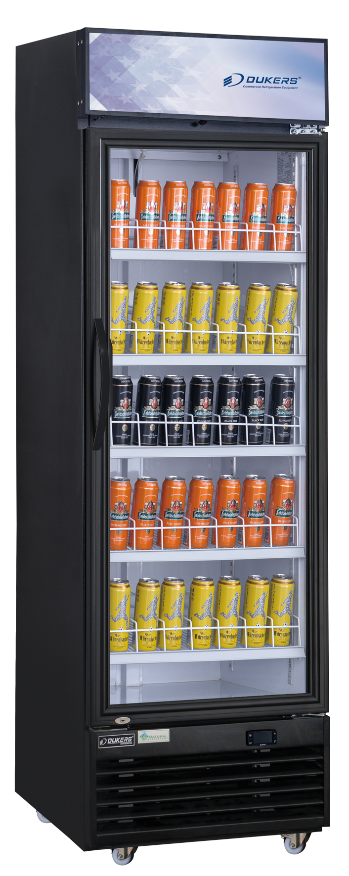 DUKERS LG-430 Single Door Merchandiser Refrigerator