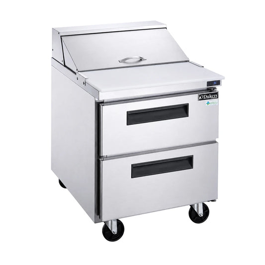 DUKERS DSP29-12M-D2 29" Mega Top Sandwich Prep Station with Drawers