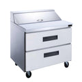 DUKERS DSP36-10-D2 36" Sandwich Prep Station with Drawers