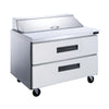 DUKERS DSP36-15M-D2 36" Mega Top Sandwich Prep Station with Drawers