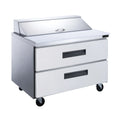 DUKERS DSP36-15M-D2 36" Mega Top Sandwich Prep Station with Drawers